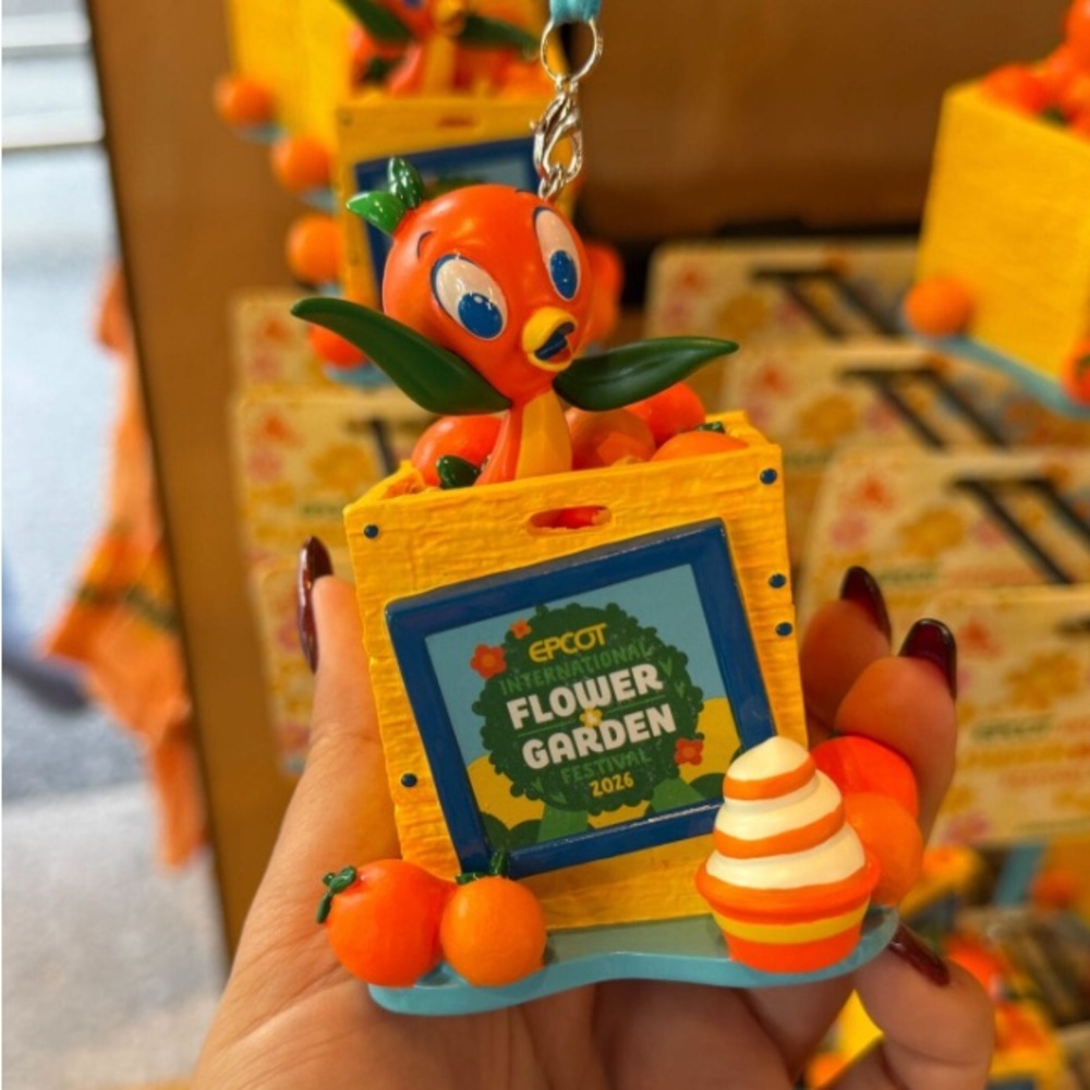 2026 Disney Parks Epcot Flower Garden Festival Orange Bird Ornament New